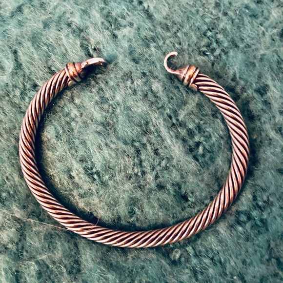 David Yurman Cable Classic Buckle Bracelet-Sterling Silver & 18K Yellow Gold. - Picture 3 of 4